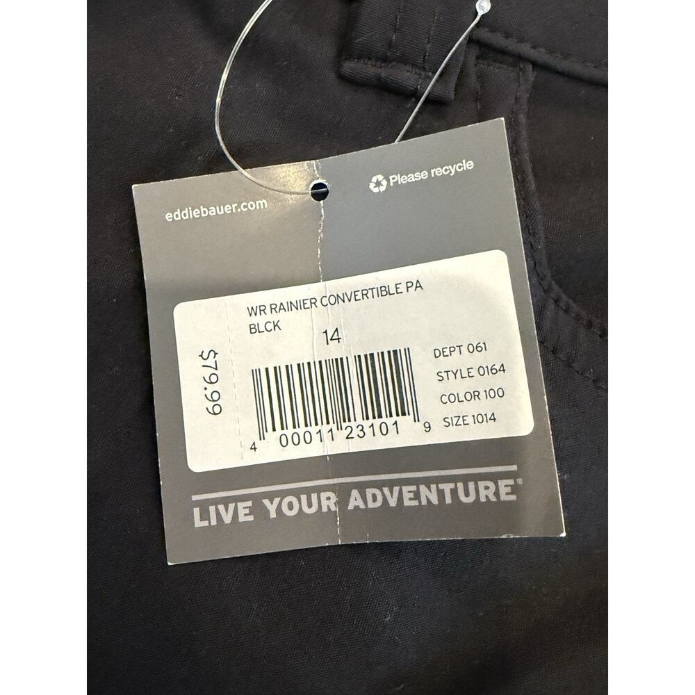 Eddie Bauer Womens Slightly Curve Straight Convertible Pants Size 14 NWT $80 - Picture 6 of 11